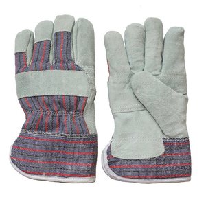 Invierno canadiense Beige vaca Split cuero aparejo uso General resistente construcción conductor seguridad trabajo guantes de trabajo proveedores - Product Image 2