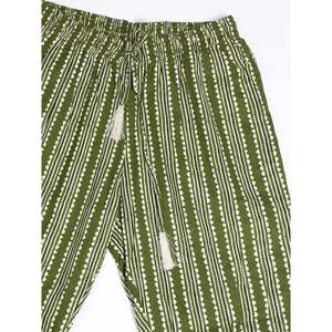 Pantalones de Pijama Evolve para Mujer, de Algodón Estampado, Color Oliva, Cierre de Botones, Tejido Suave, Talla XS - Product Image 5