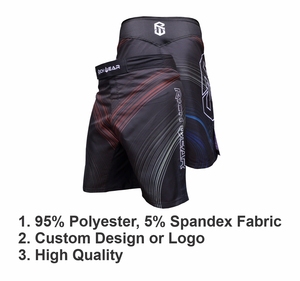 Short de MMA à logo personnalisé pour homme pour l'entraînement en kickboxing Grappling Muay Thai BJJ Boxing Cage Fighting for Martial Arts Wear - Product Image 3