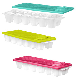 Vassoio per cubetti di ghiaccio con coperchio per 12 cubetti di ghiaccio - Product Image 1