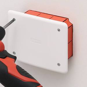 Gewiss serie 48 coperchio bianco incasso Tech cassette polimero dimensioni 118x96x50mm per apparecchiature di distribuzione di energia - Product Image 5