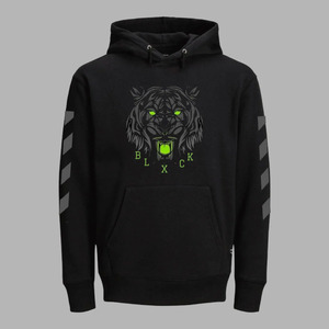 ผ้าขนแกะเนื้อนุ่มมีฮู้ดพิมพ์ลายสีสันสดใสและซับในสีขาวเพื่อให้ดูมีสไตล์ - Product Image 3