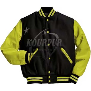 Haute qualité Letterman Varsity vestes corps en laine manches en cuir véritable vêtements d'hiver veste pour hommes intelligente et élégante produit 2025 - Product Image 3