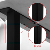 Pieds de table en fonte d'acier de qualité industrielle, cadres de meubles métalliques simples, pieds de meubles modernes pour cuisine, salle à manger extérieure, salon, bureau