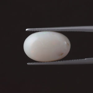 Opale naturelle blanche certifiée IGI, pierre précieuse en vrac, 6,15 carats, taille ovale, 16x11 mm, taillée à la main, polie, fabrication de bijoux, vente en gros - Product Image 3