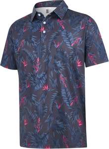 Polos pour hommes chemises de golf extensibles à séchage rapide chemises de golf à impression décontractée polos pour hommes à manches courtes du Pakistan - Product Image 2