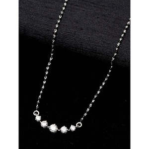 Mangalsutra de Plata Pura, Joyería Cultural Coleccionable, Regalo para Esposas - Product Image 2