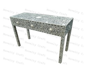 Muebles de lujo para el hogar Gabinete de almacenamiento con incrustaciones de hueso de estilo moderno con diseño ecológico y función multiusos para sala de estar - Product Image 1
