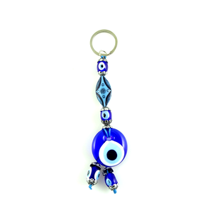 Llavero con Mosquetón DAFNI BIG PAZAR con Cuentas de Ojo Turco - Diseño 3D de Aleación de Moda con Puntas Esmaltadas Únicas y Grabado en Relieve - Product Image 5
