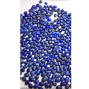 ลาพิส ลาซูลีธรรมชาติ 335 ชิ้น ขนาด 13x9 มม. 15x11 มม. 16x12 มม. รูปไข่และสี่เหลี่ยมผืนผ้า คาโบชอง น้ำหนักรวม 3045 กะรัต ขายส่ง Iroc คุณภาพดี - Product Image 1