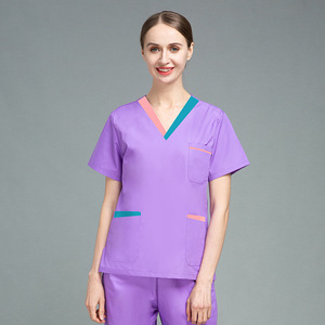 Prezzo all'ingrosso OEM Custom Private Label Stretch scrub alla rinfusa uniforme da infermieristica all'ingrosso uniforme ospedaliera - Product Image 5