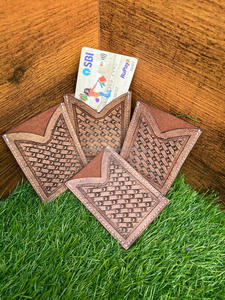 เคสใส่บัตรเครดิตทรงสี่เหลี่ยมผืนผ้าหนังเป็นเครื่องมือที่มีช่องใส่บัตรเอทีเอ็มทำมือจริงเคสใส่บัตรแฟชั่นตะวันตกขนาดเล็กน่ารัก - Product Image 2