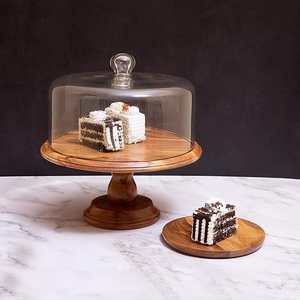 UNIQUE 2-Tier Wooden Cake Stand with Stylish Design Home and <b>Kitchen</b> <b>Decor</b> <b>Item</b> Cake Tools - Product Image 3