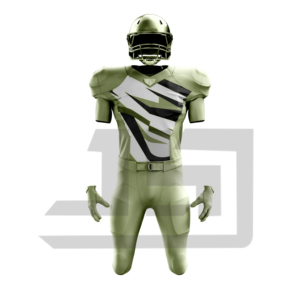 Ensemble de maillot et pantalon de football américain personnalisé, sublimé, respirant, tissu à séchage rapide, manches courtes, pour entraînements et matchs d'équipe - Product Image 4