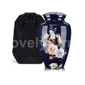 Urne de crémation de pêcheur pour les cendres humaines 1-200 pouces cubes urne de pêche au coucher du soleil pour les cendres adultes grande urne avec sac en velours gratuit - Product Image 4