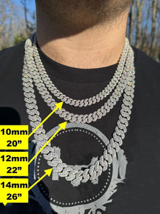 Collier chaîne cubaine en moissanite style hip-hop, maillons épais, style urbain, pour homme, luxe, brillant, audacieux et affirmé - Product Image 6