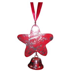 Diseño de Metal colgante Navidad artesanía india más vendidos artesanías al por mayor regalos decoración del hogar Mango madera de acacia - Product Image 4