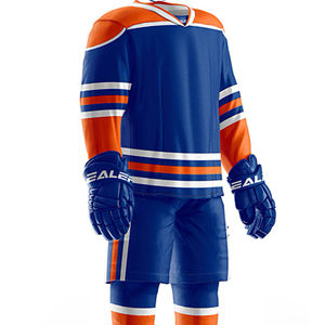 2025 uniforme de Hockey sur glace vêtements de sport jouant sur mesure uniforme de Hockey sur glace Sublimation maillot de Hockey Shorts costumes pour hommes OEM - Product Image 5