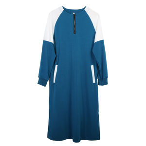 Nuevo diseño de manga larga Thobes para hombres de Oriente Medio, bata con cuello levantado en Color puro, cremallera personalizada de talla grande, cuello redondo para hombres árabes - Product Image 2