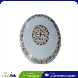 Modern Stylish Marble Coffee <b>Table</b> Set Living Room Semi-Precious Gemstone Inlay Convertible <b>Glass</b> Material Easy Assembly - Product Image 6