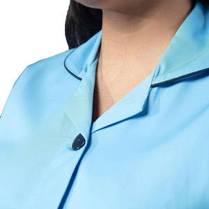 Trajes de fregado de enfermería con logotipo personalizado de alta calidad, uniformes médicos con bolsillos elásticos, juegos de fregado de tela de lona - Product Image 4