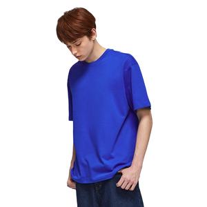 Camiseta cuello redondo liso en blanco camisetas 100% algodón de peso pesado camisetas logotipo personalizado de talla grande - Product Image 5