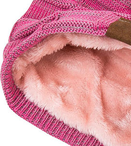 Gorro grueso y holgado de punto con Cable para hombre y mujer, gorro grueso y cálido de calavera de Invierno para mujer - Product Image 3