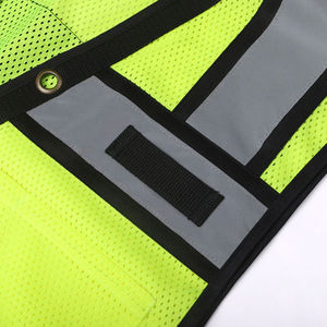 Personnalisé 100% Polyester Respirant Haute Visibilité Réfléchissant CE Certifié Gilet de Sécurité pour Hommes Sécurité Routière - Product Image 6