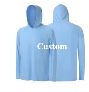 Maillot de pêche personnalisé avec logo UPF 50, à capuche, séchage rapide, polyester, manches longues ou courtes, protection UV, imperméable, technique d'impression - Product Image 4