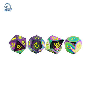 Juego de dados poliédricos, accesorio TRPG, 7 dados de colores mezclados - Product Image 3