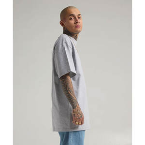 100% coton nouveau été hommes t-shirt solide surdimensionné demi à manches courtes décontracté coton Streetwear haut hommes T-shirts - Product Image 3