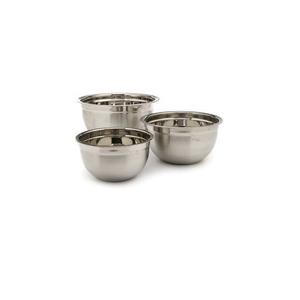 Juego de tazones de acero inoxidable de grado alimenticio, duraderos, pulidos, multiusos, para preparar, servir, mezclar, cocinar y almacenar en la cocina. - Product Image 5