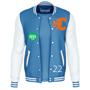 Veste universitaire personnalisée OEM pour hommes col montant lettre brodée d'usine blouson bombardier printemps paquet unique inclus - Product Image 1