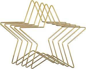 Único Estilo de vida 3D Metal estrella fabricante contorno hierro alambre colgante jardín Navidad manto decoración al aire libre - Product Image 5