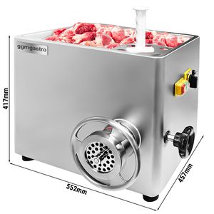 Picadora de Carne Eléctrica de Alta Resistencia - Tamaño 22 - 620-680 kg/h - 1.1 kW - Placa de Picado de 4.5 mm - Product Image 2