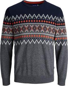 Pull en tricot jacquard uni pour homme, manches longues, hiver, dernier design 2025, service OEM, personnalisé, devant 100% coton - Product Image 1