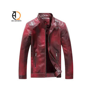 เสื้อแจ็คเก็ตหนัง PU สไตล์ลำลอง สีพื้น หนา ทรงหลวม แฟชั่นวินเทจ - Product Image 1