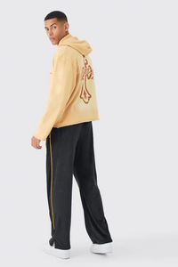 Men's Winter Cotton <b>Fleece</b> Jogger Pants Custom Logo Casual Track Sports <b>Trousers</b> with Zipper Plain Dyed Canvas Straight Pattern - Product Image 3