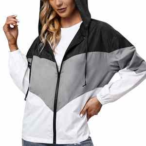 Nouveau hiver femmes et hommes coupe-vent vestes femmes sport décontracté affaires solide Simple haute qualité coupe-vent - Product Image 5