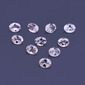 10 piezas de morganita de melocotón Natural 5x4mm corte ovalado 3,3 Cts lote Iroc ventas morganita de alta calidad piedra preciosa suelta faceta ovalada US $92 - Product Image 5