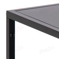 Table basse carrée en fer à double couche de style moderne avec hauteur réglable, mobilier de salon minimaliste européen