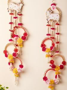 ลูกบิดประตูแบบแขวน36นิ้วแบบดั้งเดิมสามารถนำกลับมาใช้ใหม่ได้สำหรับตกแต่งบ้านฉากหลังวัด - Product Image 3