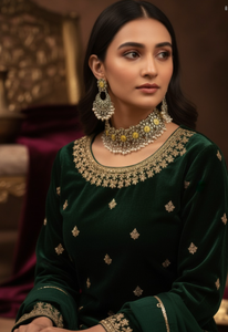 Juego de collar de aleación chapada en Zinc negro de diseñador con diseño Meenakari y perlas para compromiso de boda - Product Image 2