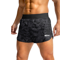 Shorts de bain imprimés pour hommes SAVOW FIGHT WEAR, taille haute, doublure en toile et mesh ultra respirante, séchage rapide, logo réfléchissant sur le devant