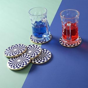 Best Theme Design Epoxy MDF Brass <b>Table</b> <b>Coaster</b> Best for Parties and Other Functions Tableware Decorative Beast Design <b>Coaster</b> - Product Image 3