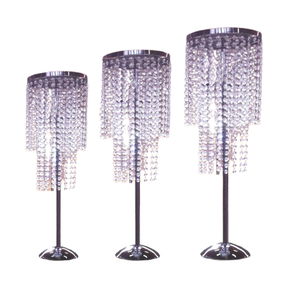 Candelabro colgante de cristal decorativo con iluminación navideña, Juego de 3, centro de mesa de piso de nuevo diseño, candelabro decorado a mano - Product Image 1