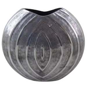 Vase à fleurs en aluminium de qualité supérieure, argent nickelé, pour des jardinières d'extérieur superbes, un look intérieur élégant, des pots et jardinières décoratifs pour la maison - Product Image 1