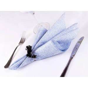 Serviettes imprimées Esparta bleues 50x50cm Bambutex Naturel 200pcs B2B - Product Image 1