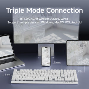 Clavier EWEADN MK100, 101 touches, clavier mécanique à commutation à chaud, 2000 mAh, portée très efficace, clavier de jeu sans fil 2,4 GHz - Product Image 4