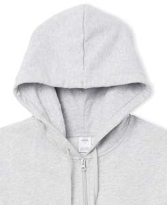 Sudadera con Capucha para Hombre, Corte Regular, Color Gris, Estilo Desgastado, Ecológica, de Poliéster/Algodón, Manga Larga, Transpirable, con Cierre - Product Image 6